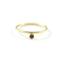Load image into Gallery viewer, Classic Side Set Birthstone Ring
