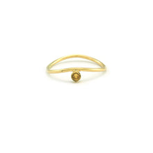 Load image into Gallery viewer, Wave Birthstone Ring