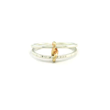 Load image into Gallery viewer, Silver and Gold Infinity Ring
