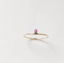 Load image into Gallery viewer, Classic Side Set Birthstone Ring
