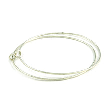 Load image into Gallery viewer, Silver Infinity Bangle