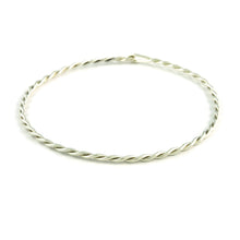 Load image into Gallery viewer, Silver Double Twist Bangle