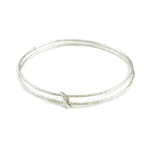 Load image into Gallery viewer, Silver Infinity Bangle