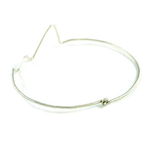 Load image into Gallery viewer, Silver Heartbeat Bangle