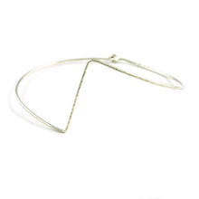 Load image into Gallery viewer, Silver Triangle Bangle
