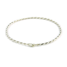 Load image into Gallery viewer, Silver Double Twist Bangle