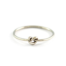 Load image into Gallery viewer, WJewellery 14K rose gold polished stacking thin infinity eternity love friendship memory knot ring