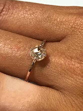 Load image into Gallery viewer, Genuine Diamond Rose Gold Engagement Ring
