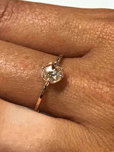 Load image into Gallery viewer, Genuine Diamond Rose Gold Engagement Ring