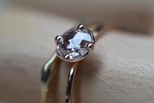 Load image into Gallery viewer, Genuine Diamond Rose Gold Engagement Ring