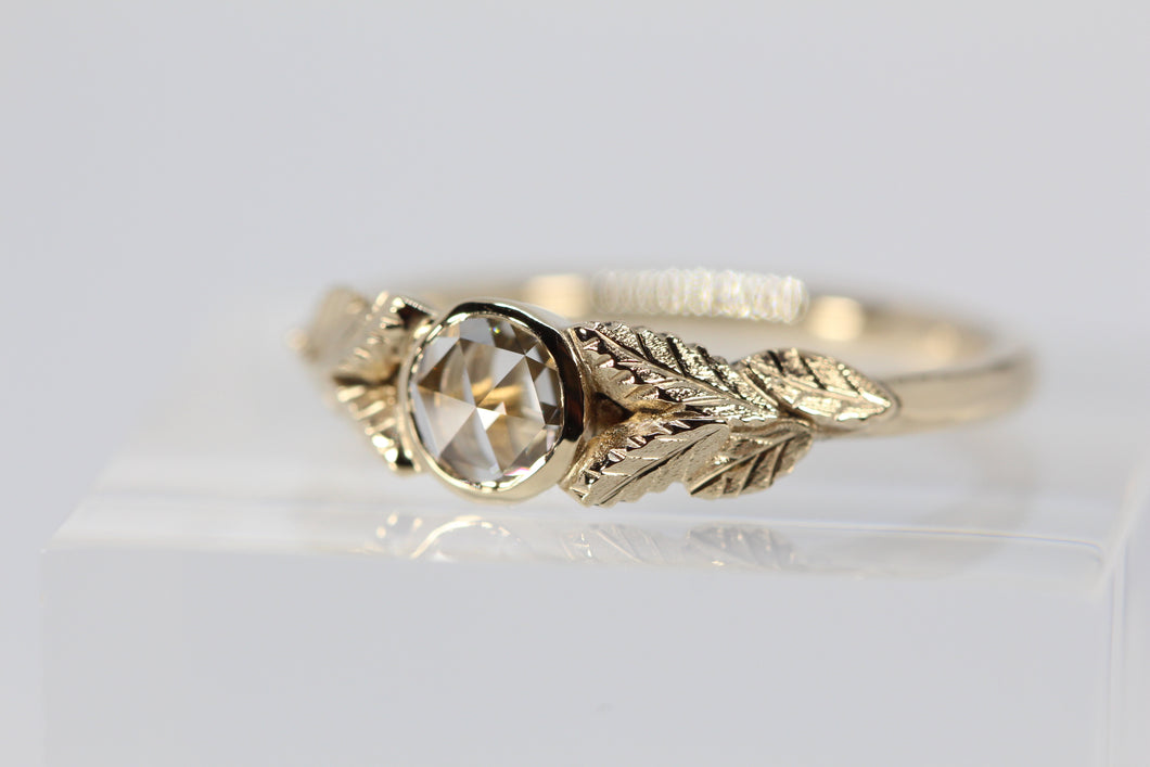 Leaf Motif Gold Ring - PC Chandra Jewellers