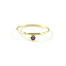 Load image into Gallery viewer, Classic Side Set Birthstone Ring
