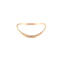 Load image into Gallery viewer, WJewellery 14K rose gold polished thin stacking wavy band ring
