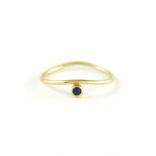 Load image into Gallery viewer, Wave Birthstone Ring
