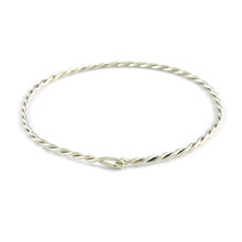 Load image into Gallery viewer, Silver Double Twist Bangle
